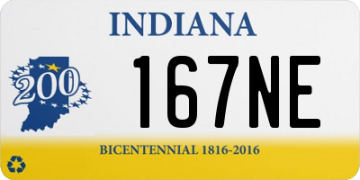 IN license plate 167NE