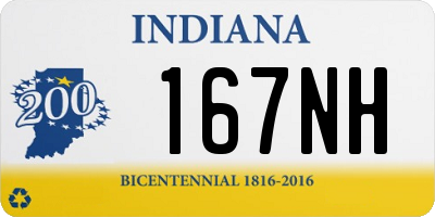 IN license plate 167NH