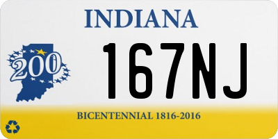 IN license plate 167NJ