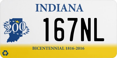 IN license plate 167NL