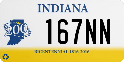 IN license plate 167NN