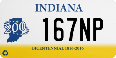 IN license plate 167NP