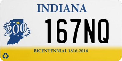 IN license plate 167NQ