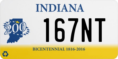 IN license plate 167NT