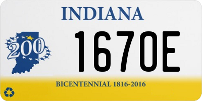 IN license plate 167OE