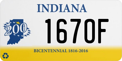 IN license plate 167OF