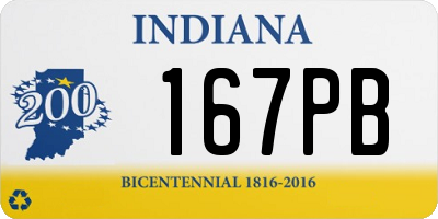 IN license plate 167PB