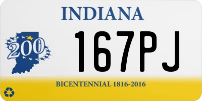 IN license plate 167PJ
