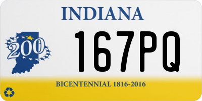 IN license plate 167PQ