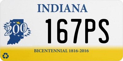IN license plate 167PS