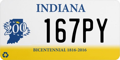 IN license plate 167PY
