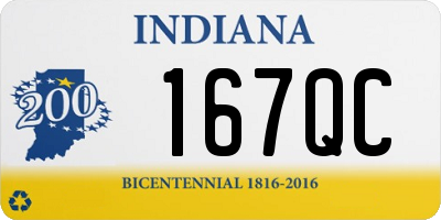 IN license plate 167QC