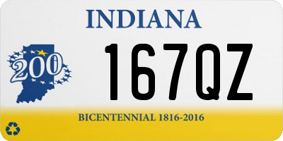 IN license plate 167QZ