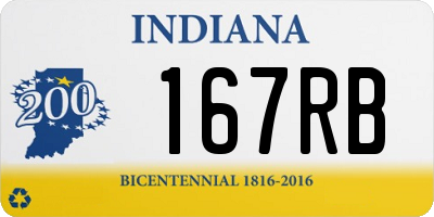 IN license plate 167RB