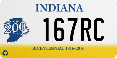 IN license plate 167RC