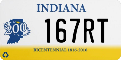 IN license plate 167RT