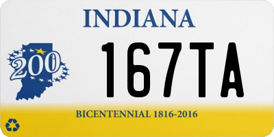 IN license plate 167TA