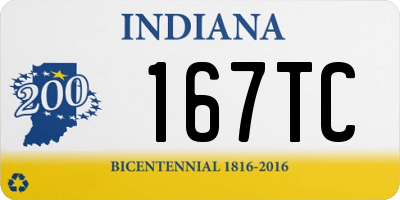 IN license plate 167TC
