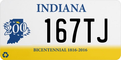 IN license plate 167TJ