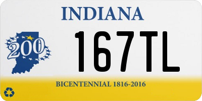 IN license plate 167TL