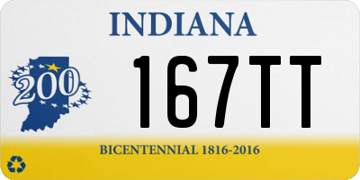 IN license plate 167TT