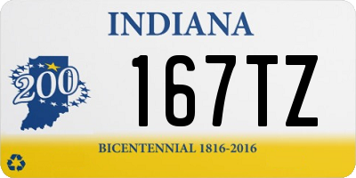 IN license plate 167TZ