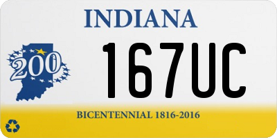 IN license plate 167UC