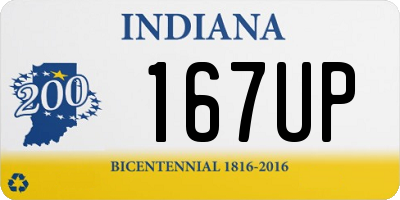 IN license plate 167UP