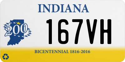 IN license plate 167VH