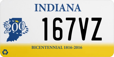 IN license plate 167VZ