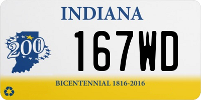 IN license plate 167WD