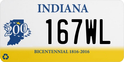 IN license plate 167WL