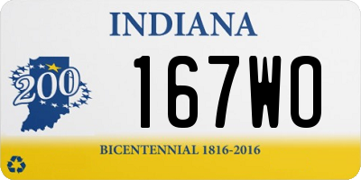 IN license plate 167WO