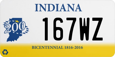 IN license plate 167WZ