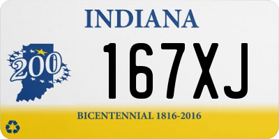 IN license plate 167XJ