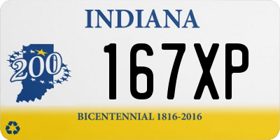 IN license plate 167XP