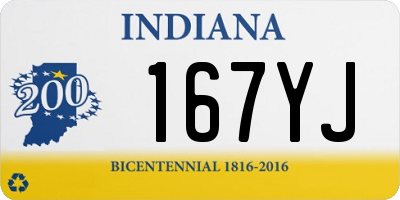 IN license plate 167YJ