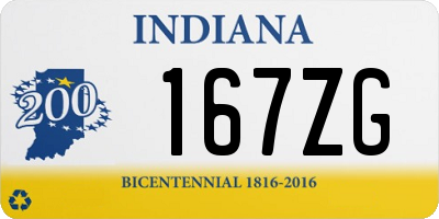IN license plate 167ZG