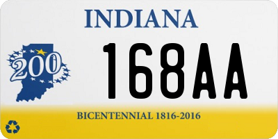 IN license plate 168AA