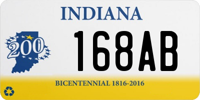 IN license plate 168AB