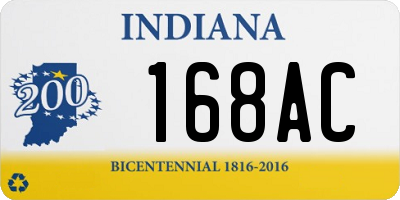 IN license plate 168AC