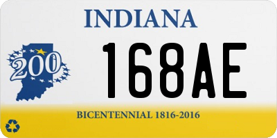 IN license plate 168AE