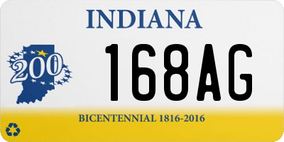 IN license plate 168AG