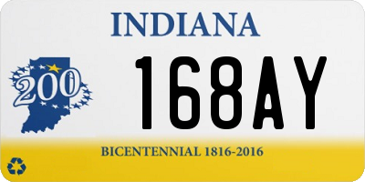 IN license plate 168AY