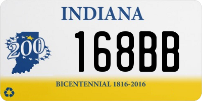 IN license plate 168BB