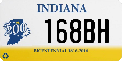 IN license plate 168BH