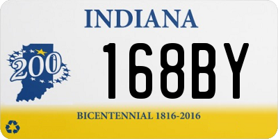 IN license plate 168BY