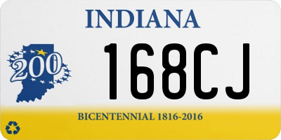 IN license plate 168CJ