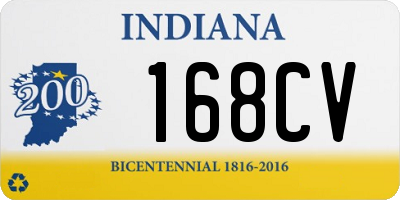 IN license plate 168CV