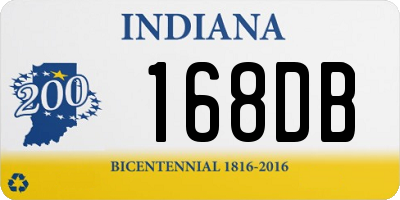 IN license plate 168DB